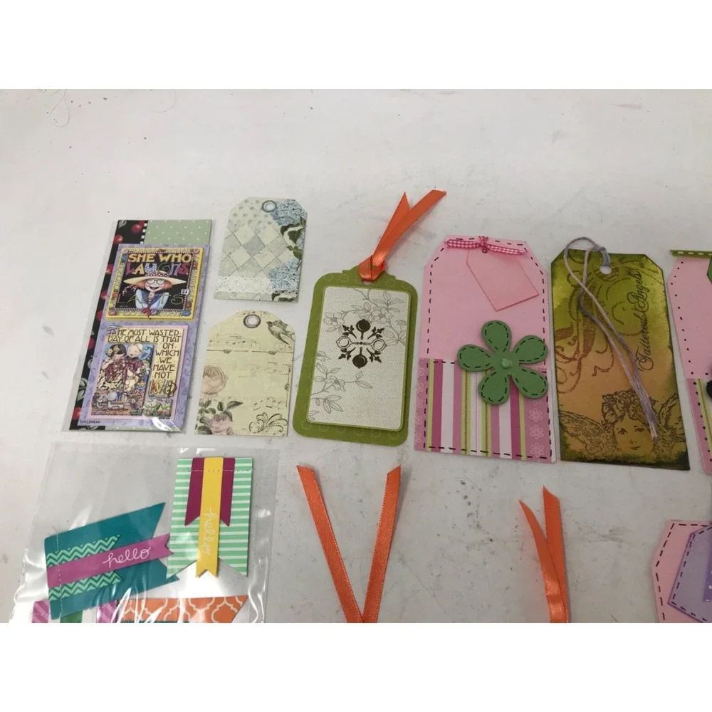 Small Lot of Recollections Crafting and Scrapbooking Paper Tags & Embellishments